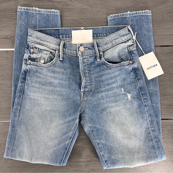 NWT MOTHER jean size 25 the stinger flood ankle light wash - Picture 11 of 11